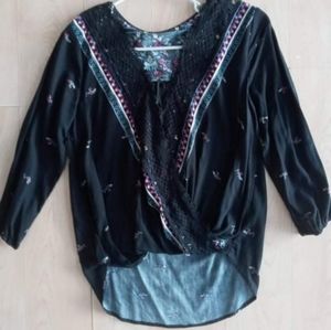 Women's Large Oversized Flowy Hippie Boho Top